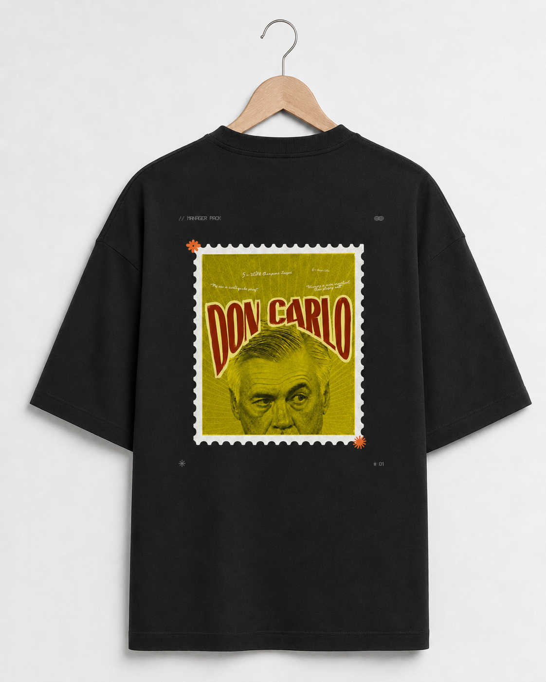 Don Carlo Stamp Graphic Oversized Tee
