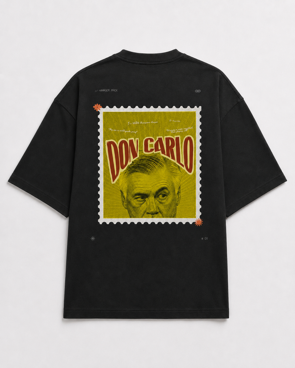 Don Carlo Stamp Graphic Oversized Tee