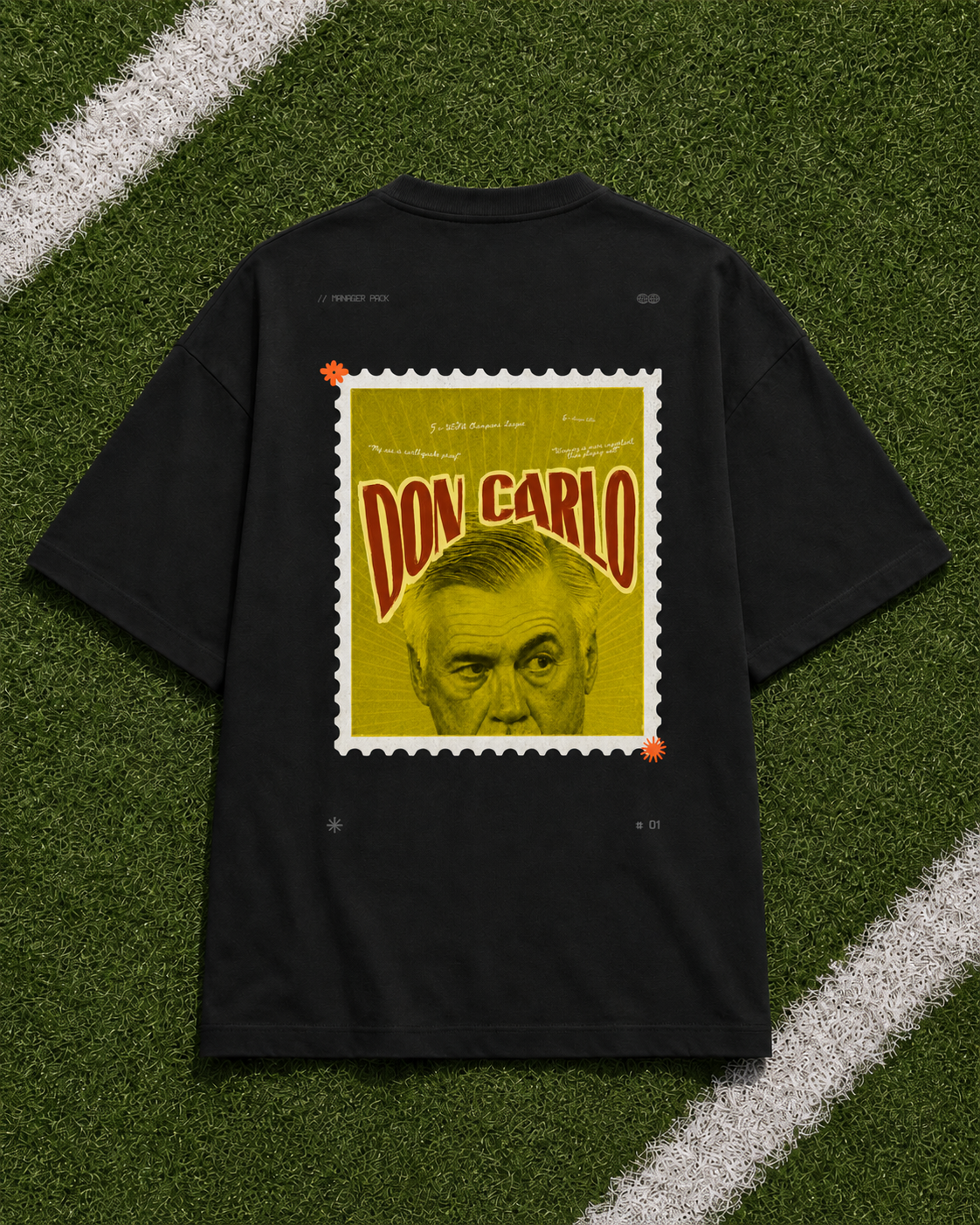 Don Carlo Stamp Graphic Oversized Tee