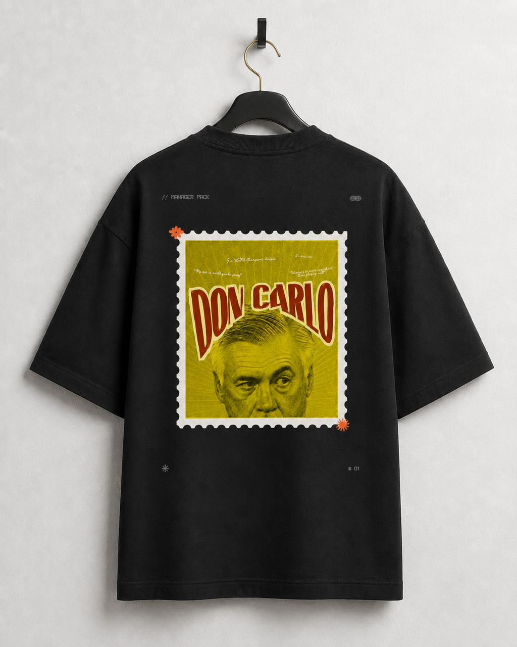 Don Carlo Stamp Graphic Oversized Tee