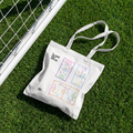 "The Game Goes With Me" Tote Bag - White