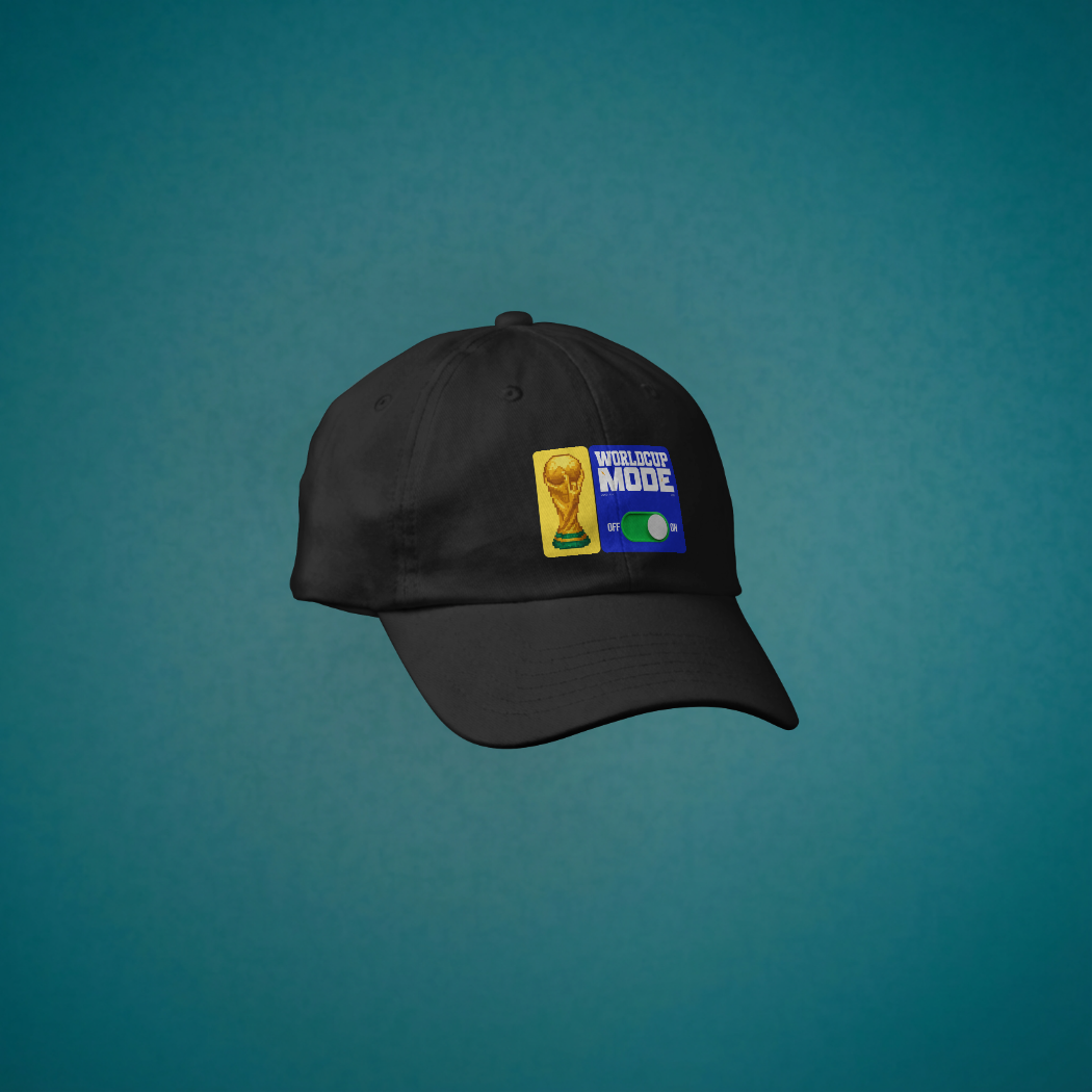 The World Cup Mode ON Cap – Black